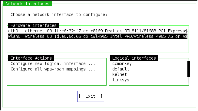 Ceni Network Interfaces Ceni Network Interfaces