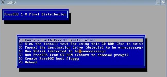 Freedos Installation - 2 freedos-inst2