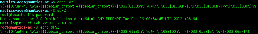 Terminal colours Terminal colours
