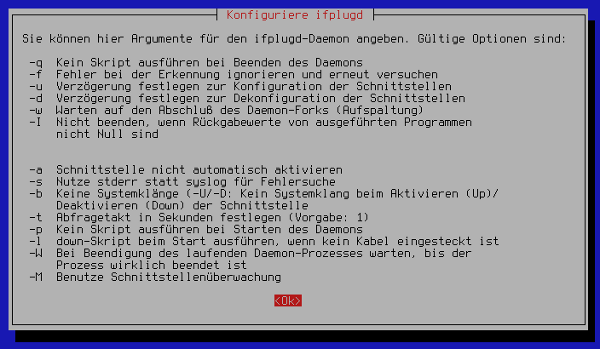 Configuration help Configuration help